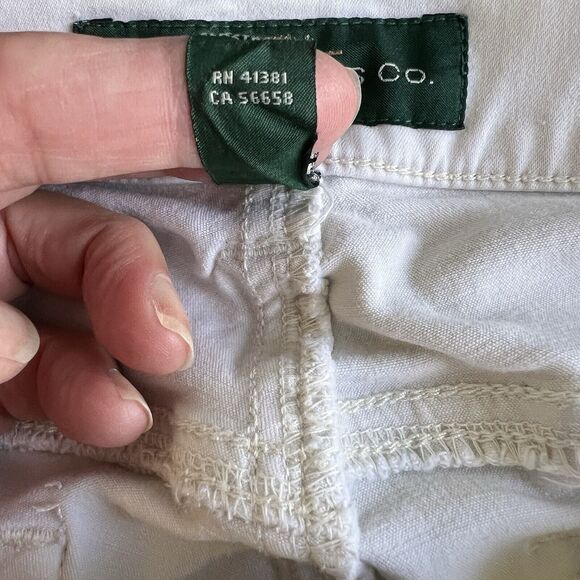 Ralph Lauren Beige Straight Leg Pants Womens 14 Minimalist Office Preppy Chino - Picture 13 of 13